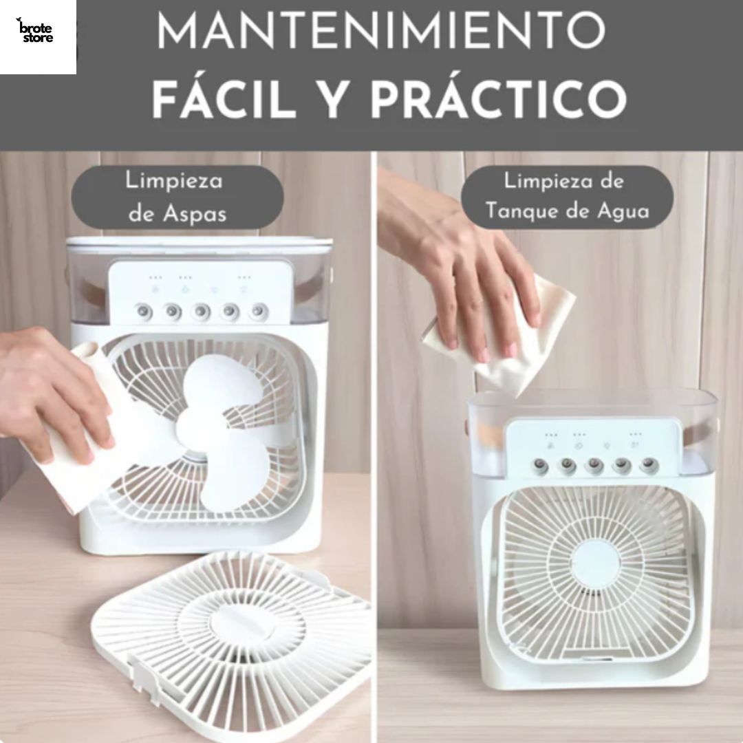 Convierte Cualquier Espacio En Un Oasis | Ventilador Humidificador 3 En 1🧊🍃 |Envíos a Todo Chile