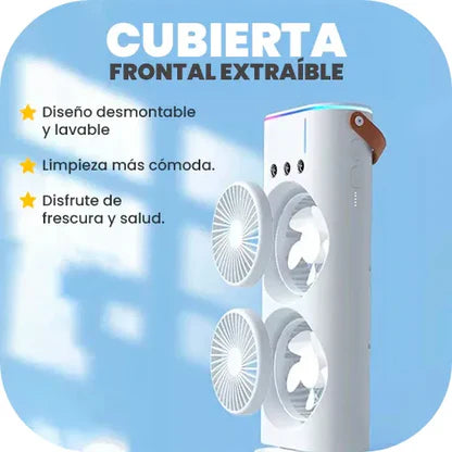 Frescura Portátil Para Este Verano | Ventilador Humidificador En Torre Dúo | Envío Gratis