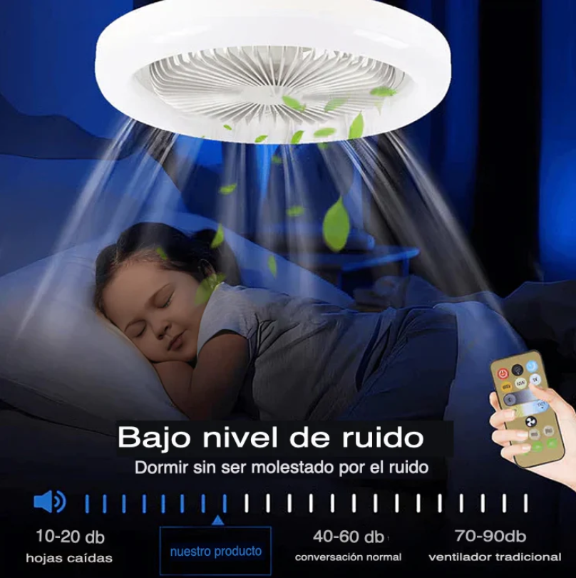 Ilumina y Refresca tus Espacios con Estilo|Ventilador de Techo Con Luz |Envío Gratis