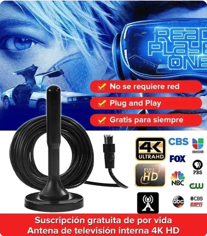 Disfruta Sin Pagar De Más |Antena Amplificadora de HDTV| Envío Gratis