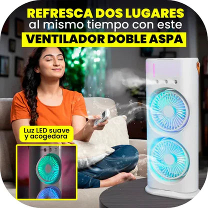 Frescura Portátil Para Este Verano | Ventilador Humidificador En Torre Dúo | Envío Gratis